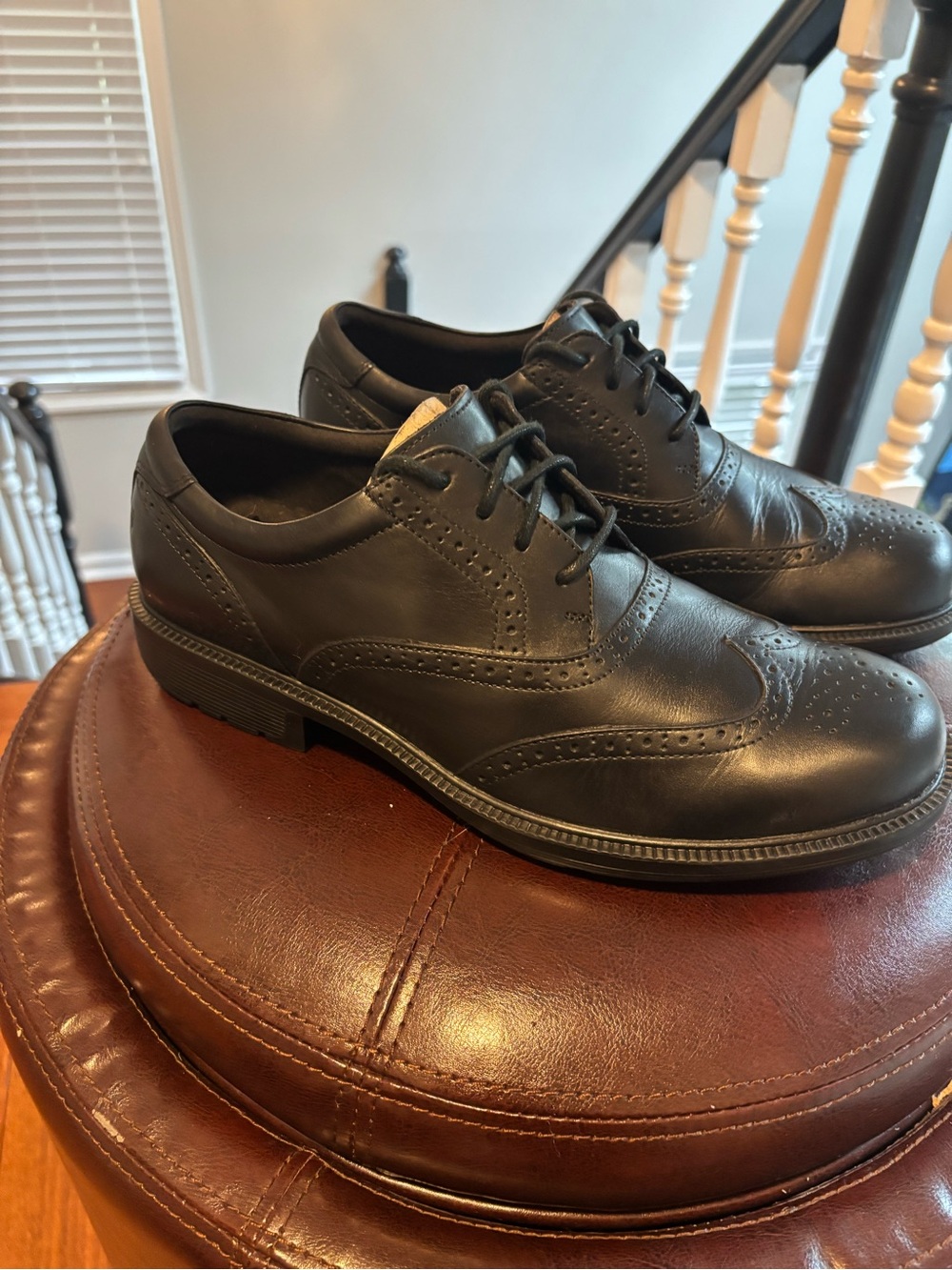 Rockport Black Men’s Brogue Oxford Dress Shoes